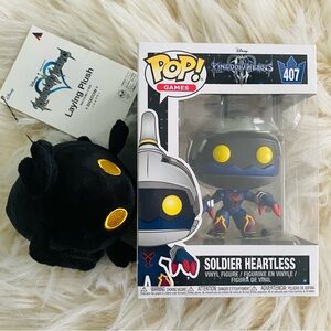 2 for 1❗️Square Enix Kingdom Hearts Shadow Plush + Heartless Soldier Funko Pop!